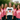 Junggesellinnenabschied mit T-Shirts: Braut in Weiß, Team in Rosa