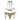 String-Bikini Art déco Champagner – Rückansicht am Model