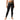 Yoga-Leggings Art-déco-Säulen – Detail Bund mit Goldstreifen und powered by Nyrra-Design