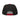 Nyrra Merch Flat Bill-Cap High-Profile mit grünem Schirm – Schwarz – Rückansicht