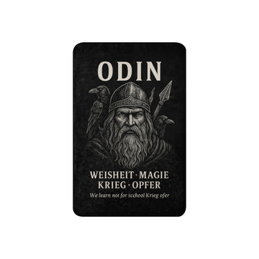 Odin Weisheit, Magie, Krieg Sherpa-Decke – Sandbraun – Frontansicht