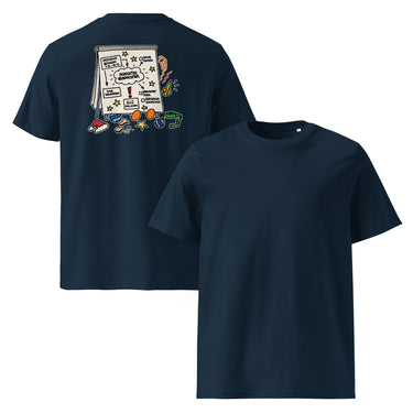 Jammerlappen „Perfektes Weihnachten“ Weihnachts-T-Shirt – French Navy – Rücken- und Vorderansicht