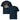 Jammerlappen „Nie zu viele Weihnachtskekse“ Weihnachts-Shirt – French Navy – Vorder- und Rückansicht