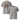 Jammerlappen „Heuer schenken wir uns nichts“ Weihnachts-Shirt – Heather Grau – Vorder- und Rückansicht