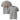 Jammerlappen „Der frühe Vogel kann mich im Dezember mal!“ Weihnachts-Shirt – Heather Grau – Vorder- und Rückansicht
