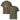 Jammerlappen „Pssst – leise! Ich bin gerade besinnlich.“ Weihnachts-Shirt – Khaki – Vorder- und Rückansicht