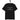 schwarzes T-Shirt mit weißem Text overworked and underfucked in zwei Zeilen, mittig gesetzt