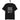 schwarzes T-Shirt mit Aufdruck ID10T error user not found, weißes Warnsymbol in stilisiertem Fenster