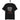 schwarzes T-Shirt mit Spruch was mich davon abhält ich selbst zu sein, darunter Strafgesetz-Paragrafen aus AT DE und US in rot und grau