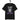 schwarzes T-Shirt mit Spruch ich liebe mathe es bringt menschen zum weinen, grummelige graue Katze, Mathe-Symbole in blau