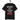 schwarzes T-Shirt mit englischem Spruch rude no just not fake fake, letzteres in rot doppelt hervorgehoben