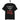 schwarzes T-Shirt mit englischem Spruch so much work so little money in weiß und rot, fliegender Geldschein als Icon