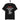 schwarzes T-Shirt mit Spruch fick mich als wärst du das Finanzamt in rot und weiß, wütendes Finanzamt-Icon mit Stempel und Zunge