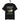 schwarzes T-Shirt mit Spruch lieber Papa von deinem besten Schwimmer, Spermium-Emoji mit Pokal, Vatertagstext in Grün, ohne QR-Code
