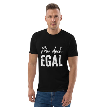 Mir doch egal Sarkasmus T-Shirt – Schwarz – Frontansicht