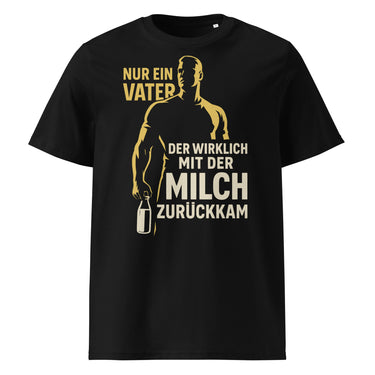 Nyrra-Design Vater mit Milch – Held des Alltags (Schwarz) Front Schwarz