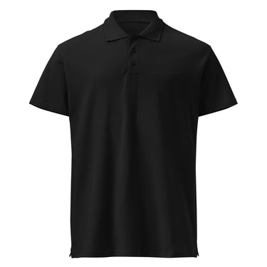 NYRRA-DESIGN Premium-Piqué-Poloshirt Schwarz mit Ton-in-Ton Stickerei