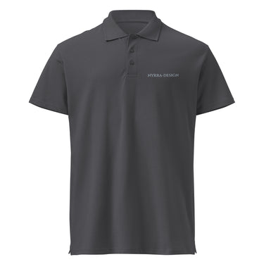 NYRRA-DESIGN Premium-Piqué-Poloshirt Mouse Grey mit Ton-in-Ton Stickerei