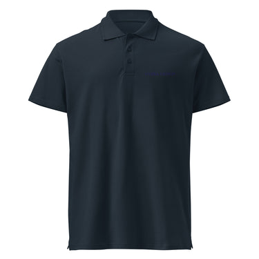 NYRRA-DESIGN Premium-Piqué-Poloshirt Navy mit Ton-in-Ton Stickerei