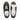 Damen Lace-Up Sneaker Goldranke Draufsicht, Gold-Strahlen und Rosetten-Muster auf Schwarz