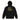 Kinder-Hoodie PLAYER ONE Rückseite: drei goldene Pixelherzen, Schriftzug PLAYER ONE, XP-Balken, LEVEL UP und powered by Nyrra-Design
