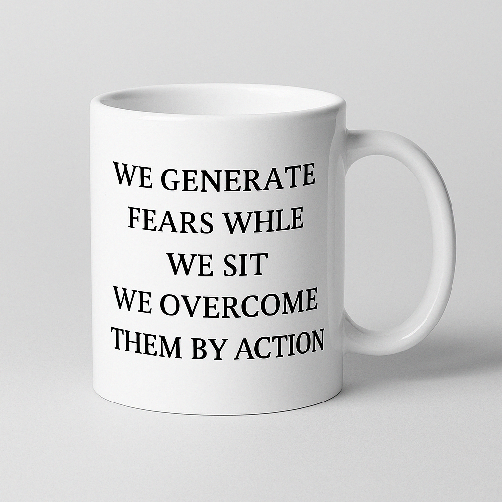 🧠 Motivationstasse Weiß – Klar, motivierend & alltagstauglich