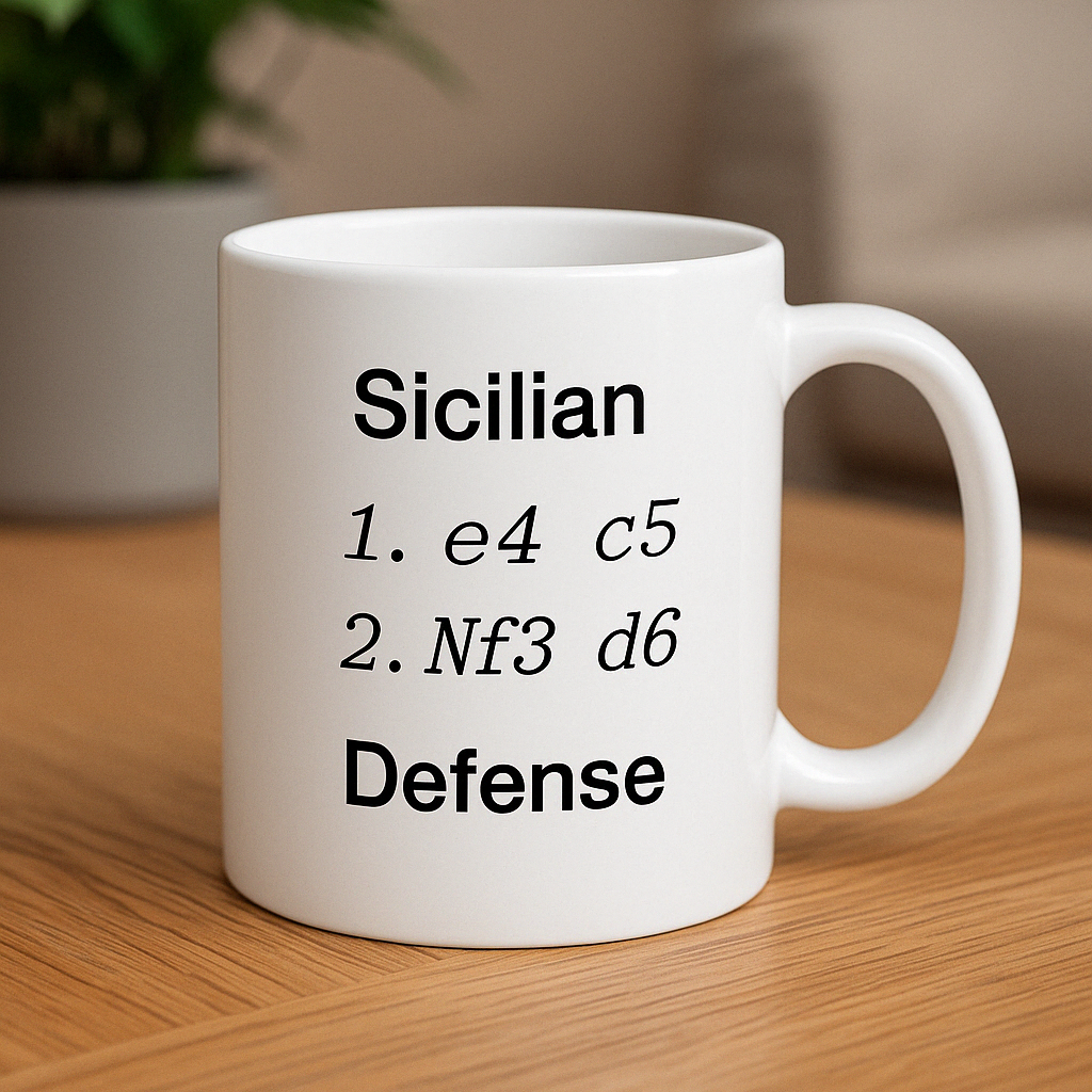 ♟️ Schach-Tasse Weiß – Dein Spiel. Dein Stil. Dein Statement.