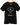 Schwarzes T-Shirt mit römischem Gladiatoren-Design: Helm, gekreuzte Schwerter und der lateinische Spruch ‚Moriturus te salutat‘.
