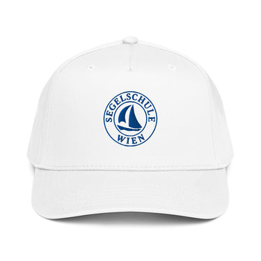 Segelschule Wien Cap mit Segellogo Embroidery – Weiß – Frontansicht