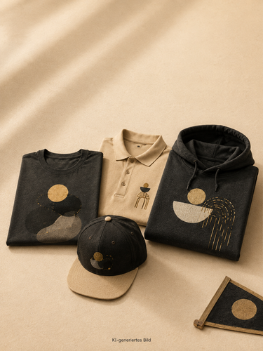 Vereinskleidung von Nyrra-Design: Shirt, Polo, Hoodie und Cap im Set