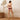 Bandeau-Bikini Art déco Weinrot-Gold – Rückansicht am Model