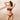 Bandeau-Bikini Art déco powered by Nyrra-Design – Weinrot mit goldenen Fächerschuppen – Flatlay Vorderseite