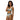 High-Waist-Bikini Porzellan – Seitenansicht vorne links