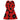 Bold Blossom Blumen-Kleid Rot-Schwarz – Weiß – Ansicht 9