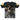 Der Gentleman Allover Skelett T-Shirt – Schwarz – Rückansicht
