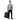 Rucksack LOW POWER MODE von links vorne, goldene Batterie und Schriftzug in 8-Bit-Optik
