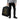Rucksack LOW POWER MODE Nahansicht: goldene Batterie in Pixel-Optik auf schwarzem Stoff