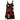 Retroblume Bold Bloom Kleid Schwarz-Rot – Weiß – Ansicht 7