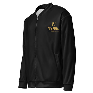 Sleipnir Bomberjacke – Schwarz/Gold – Ansicht links vorne