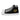 High-Top Sneaker HP linker Schuh, Außenseite mit drei Pixelherzen, HP-Balken 7 von 10 und HP in 8-Bit-Schrift