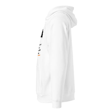 Jammerlappen „Ich bin KEIN Trotzkopf“ Hoodie – Weiß – Seitenansicht links