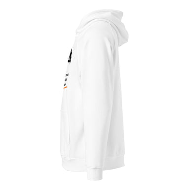 Jammerlappen „Ich bin KEIN Kontrollfreak“ Hoodie – Weiß – Seitenansicht links