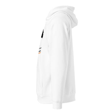 Jammerlappen „Ich bin KEIN Sturkopf“ Hoodie – Weiß – Seitenansicht links