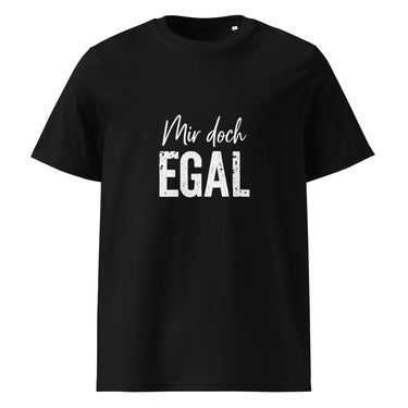 Mir doch egal Sarkasmus T-Shirt – Schwarz – Frontansicht