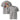 Jammerlappen „Happy whatever!“ Weihnachts-Shirt – Heather Grau – Vorder- und Rückansicht