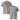 Jammerlappen „Schön herumhängen“ Weihnachts-Shirt – Heather Grau – Vorder- und Rückansicht