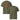 Jammerlappen „Der frühe Vogel kann mich im Dezember mal!“ Weihnachts-Shirt – Khaki – Vorder- und Rückansicht