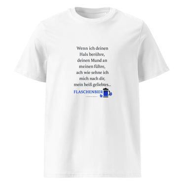 Ode an das Flaschenbier T-Shirt – Weiß – Frontansicht