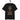 schwarzes T-Shirt mit denglischem Spruch if you go me on the nerven gully deckel drauf tageslicht, bunter Text in weiß, gelb und rot