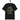 schwarzes T-Shirt mit Spruch jeder mensch ist ein geschenk manche wenn sie kommen andere wenn sie gehen, goldene Schrift